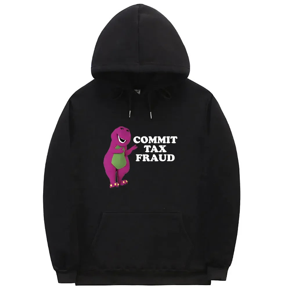 Lässiger Hip-Hop-Hoodie mit 2D-Spaßdruck 2024
