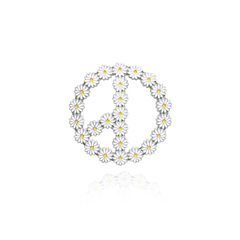 Cute Daisy Fashion Lapel Pins Set