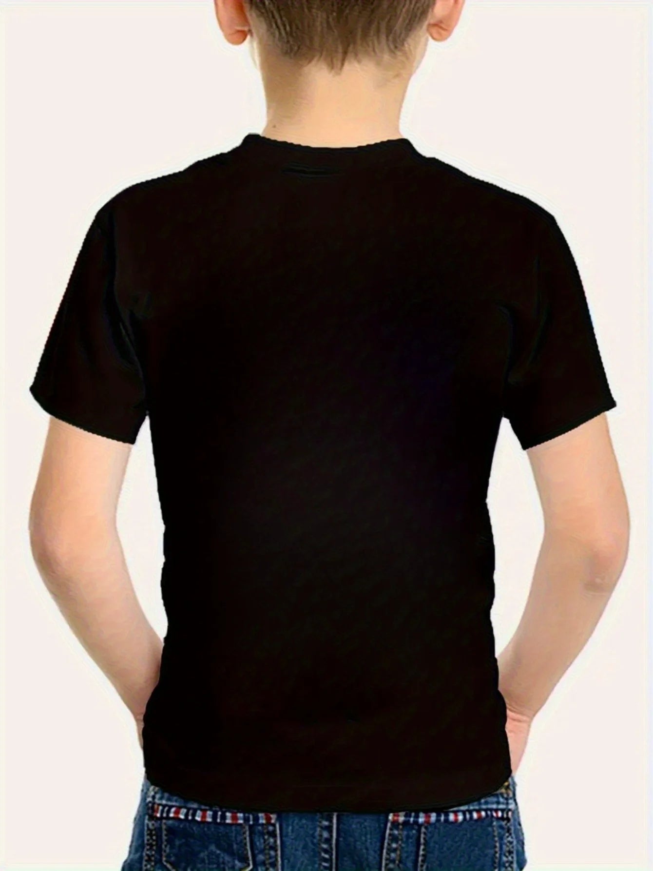 Lustiges Grafik-Kinder-T-Shirt – Als Gott mich schuf, grinste er und sagte lustig