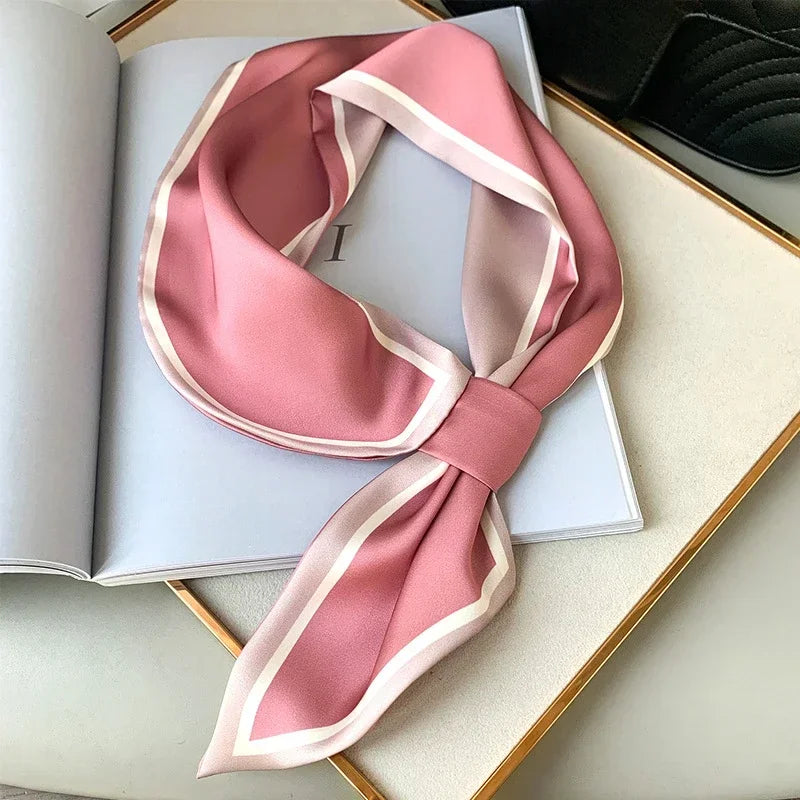 Silk Hair Ribbon Scrunchies – Print Set