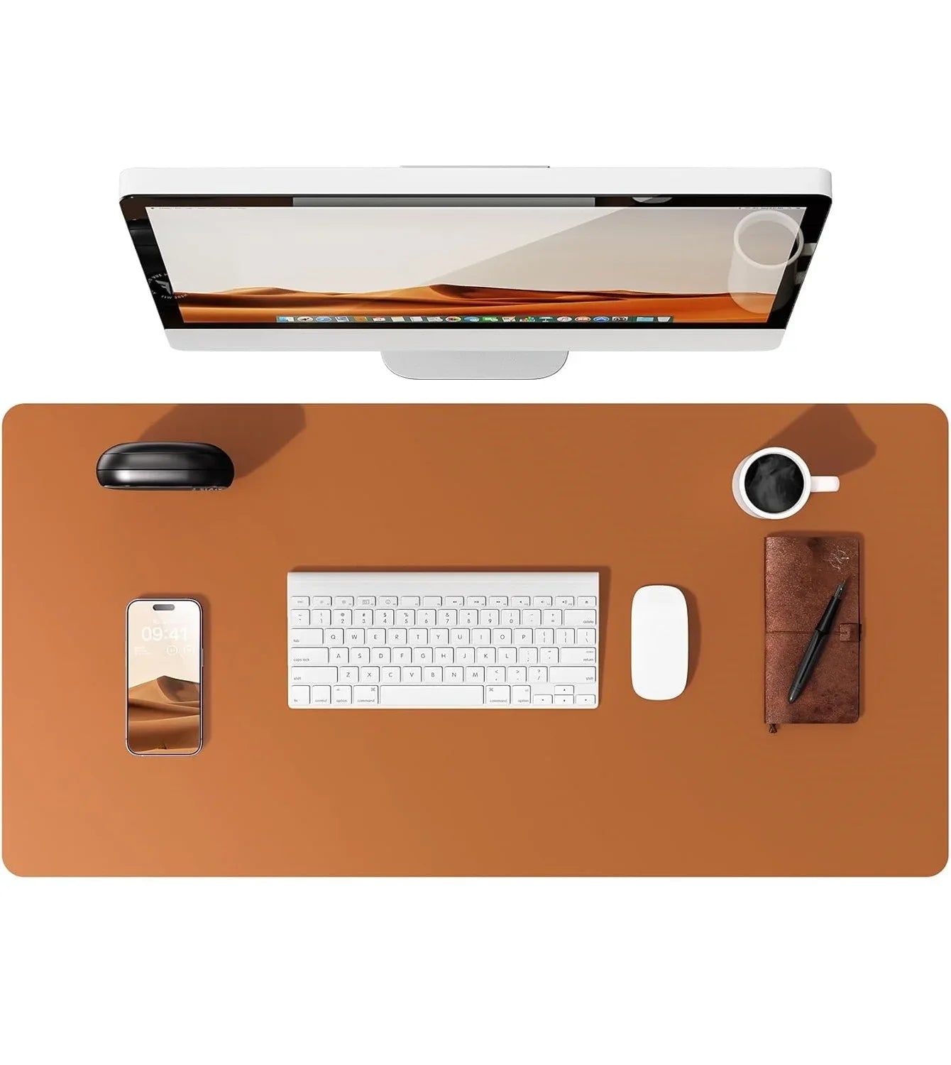 FTVAE Leather Large Desk Mat Protector