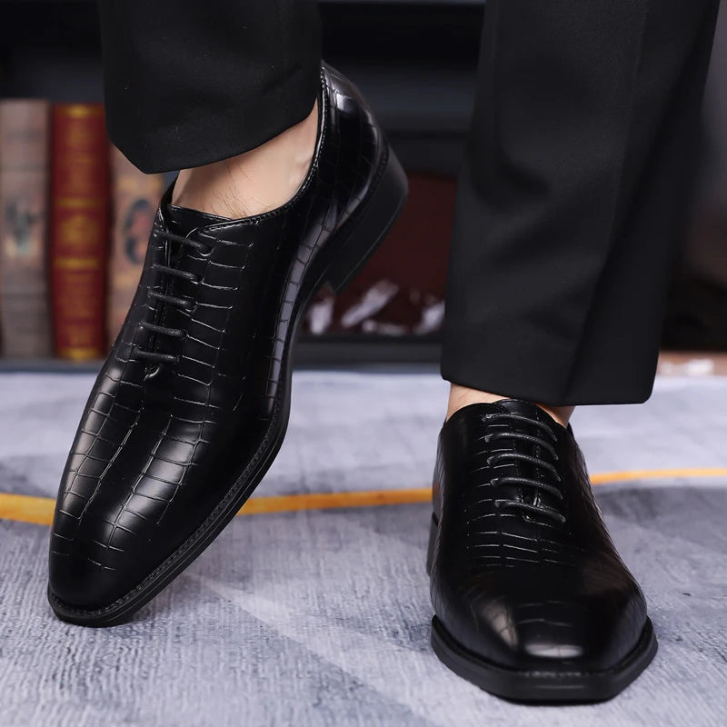 Luxury Men's Brogue Leather Oxford Shoes