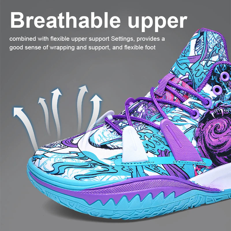 Rutschfeste, atmungsaktive Basketball-Sneaker für Herren