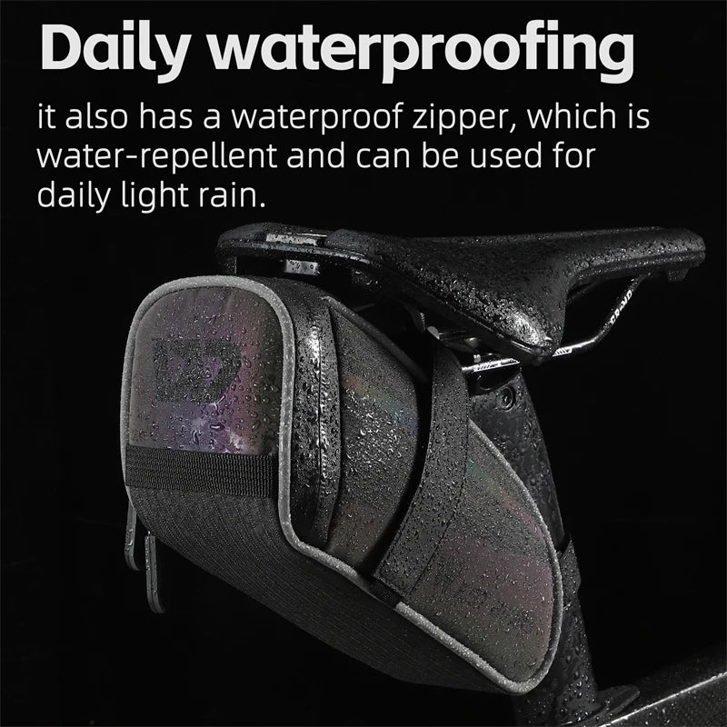 WEST BIKING Reflective Bike Saddle Bag