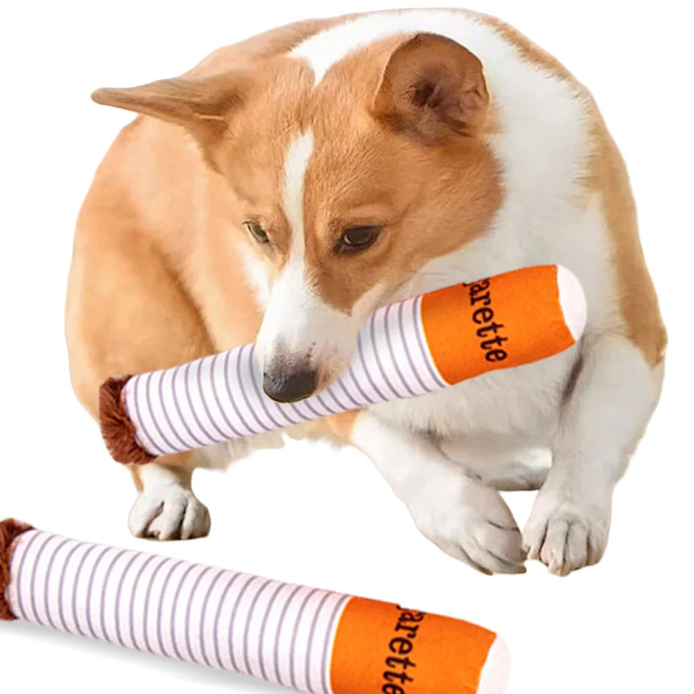 Zigarettenplüsch-Kauspielzeug für Hunde 