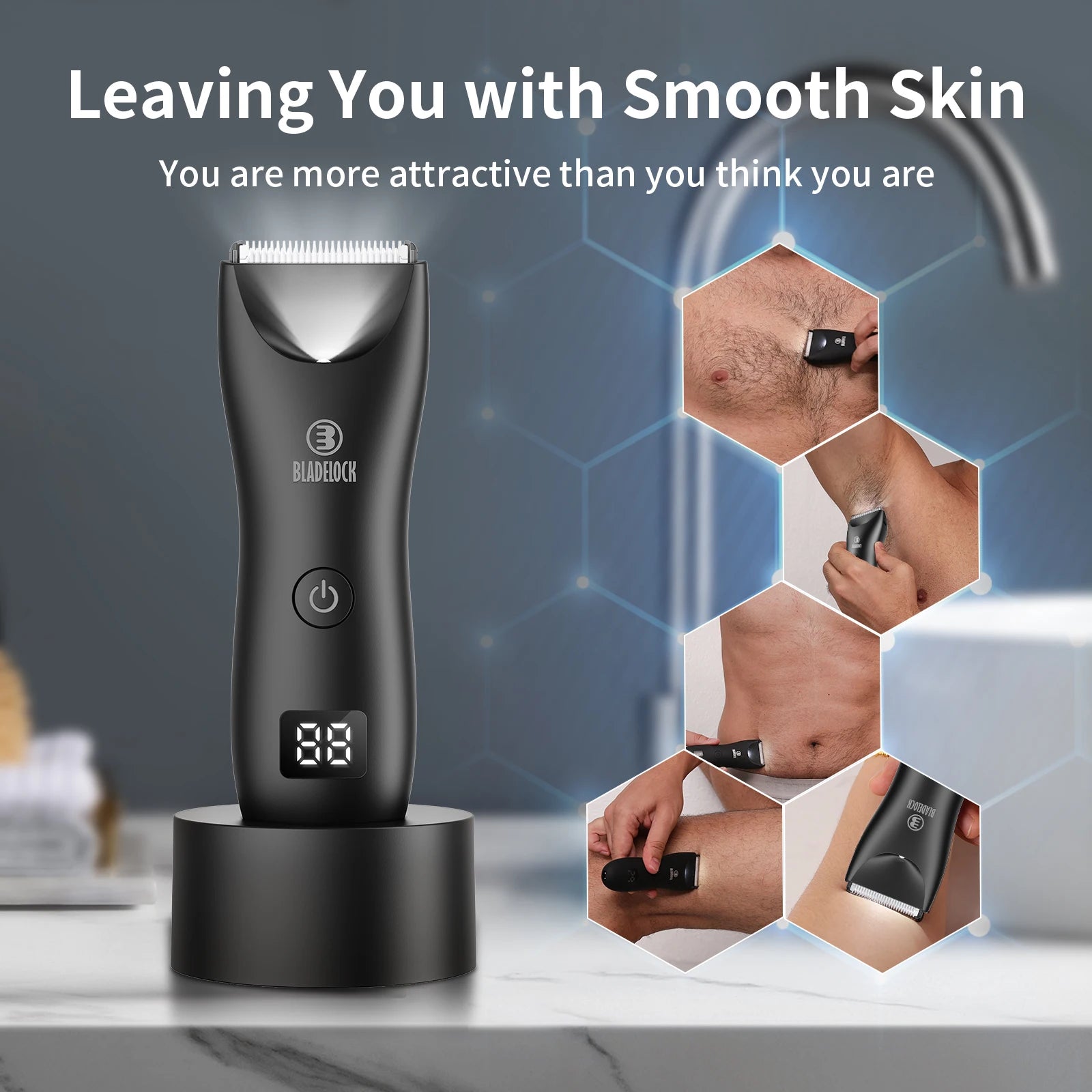 Professional Rechargeable Groin Body Trimmer