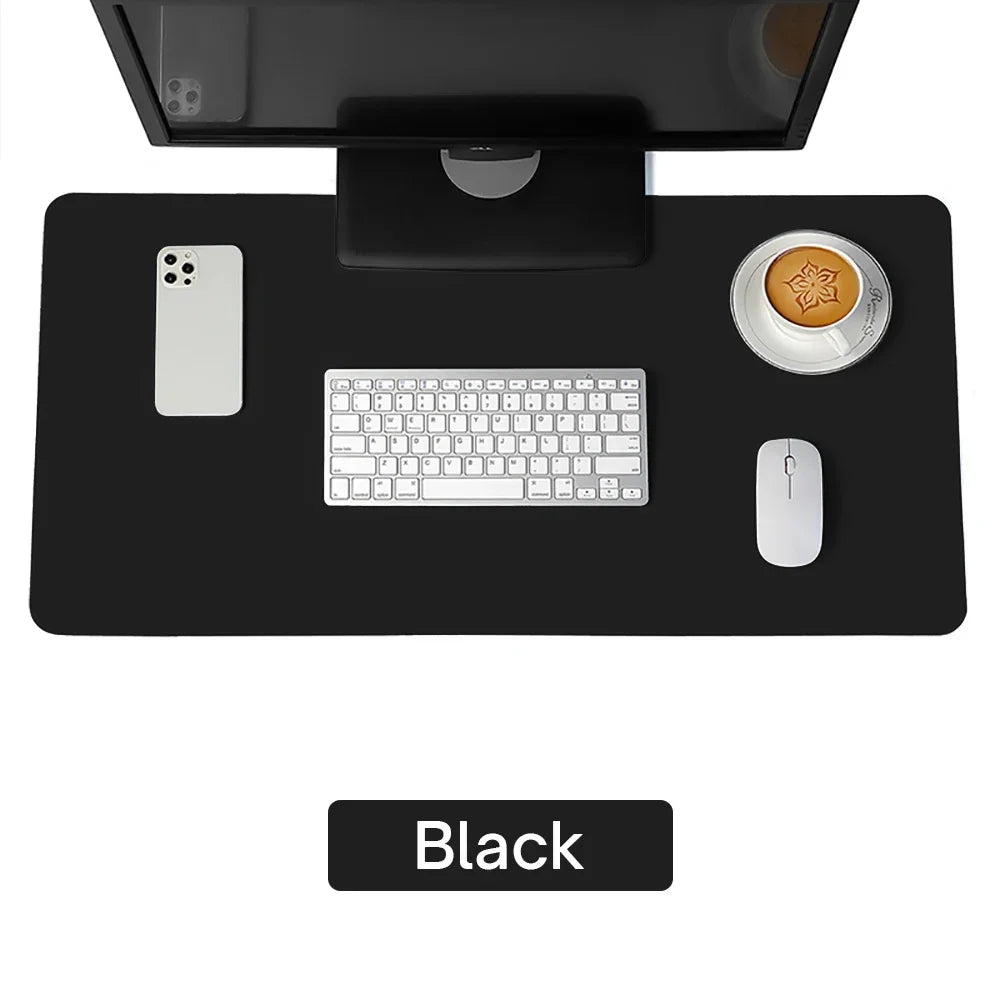 Large PU Leather Waterproof Desk Mat