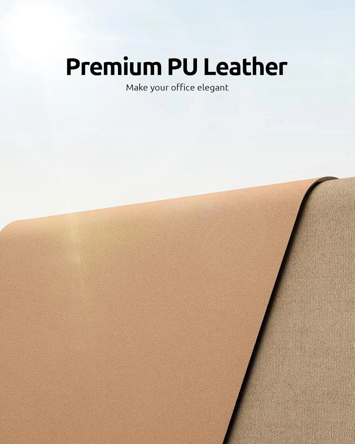 FTVAE Leather Large Desk Mat Protector