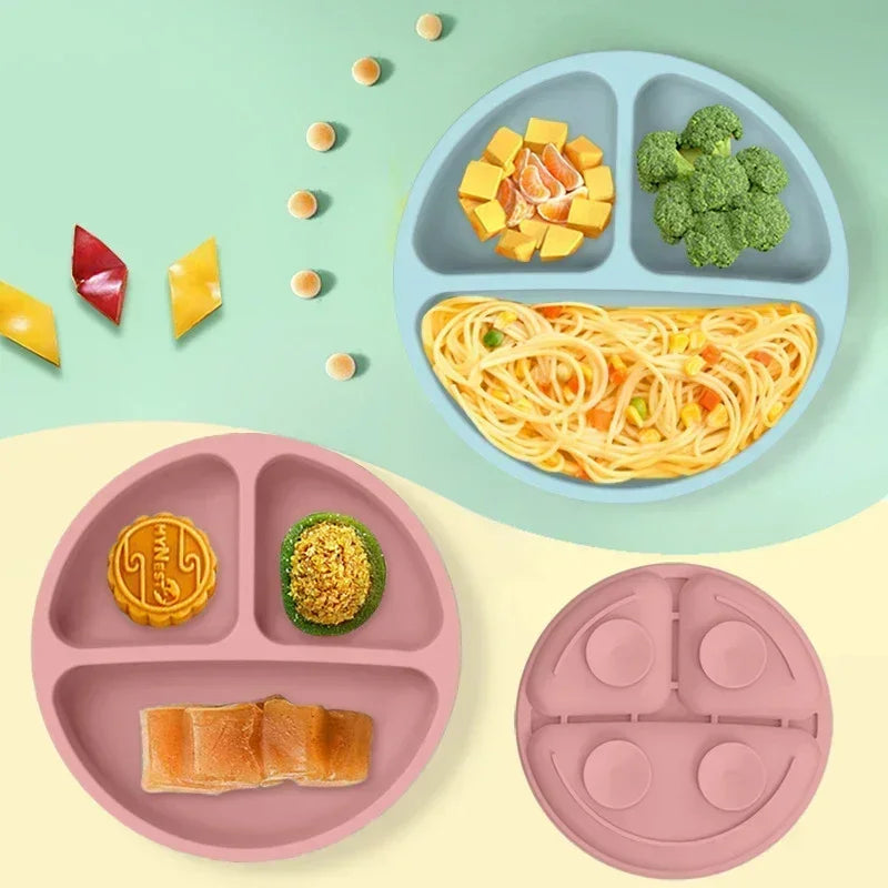 Silicone Baby Feeding Set with Suction