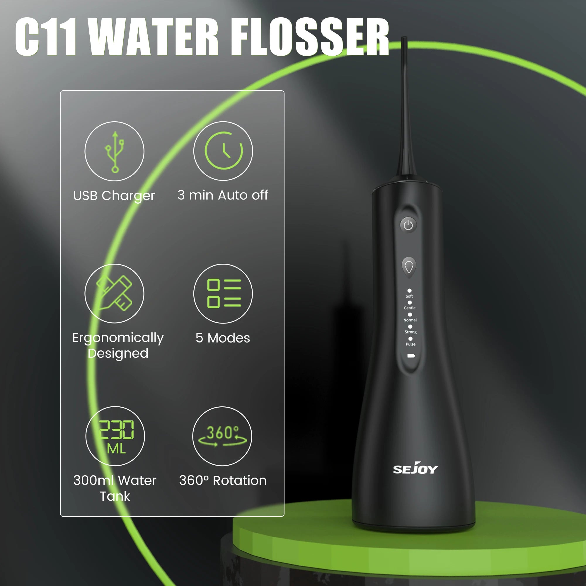 SEJOY Portable USB Dental Flosser