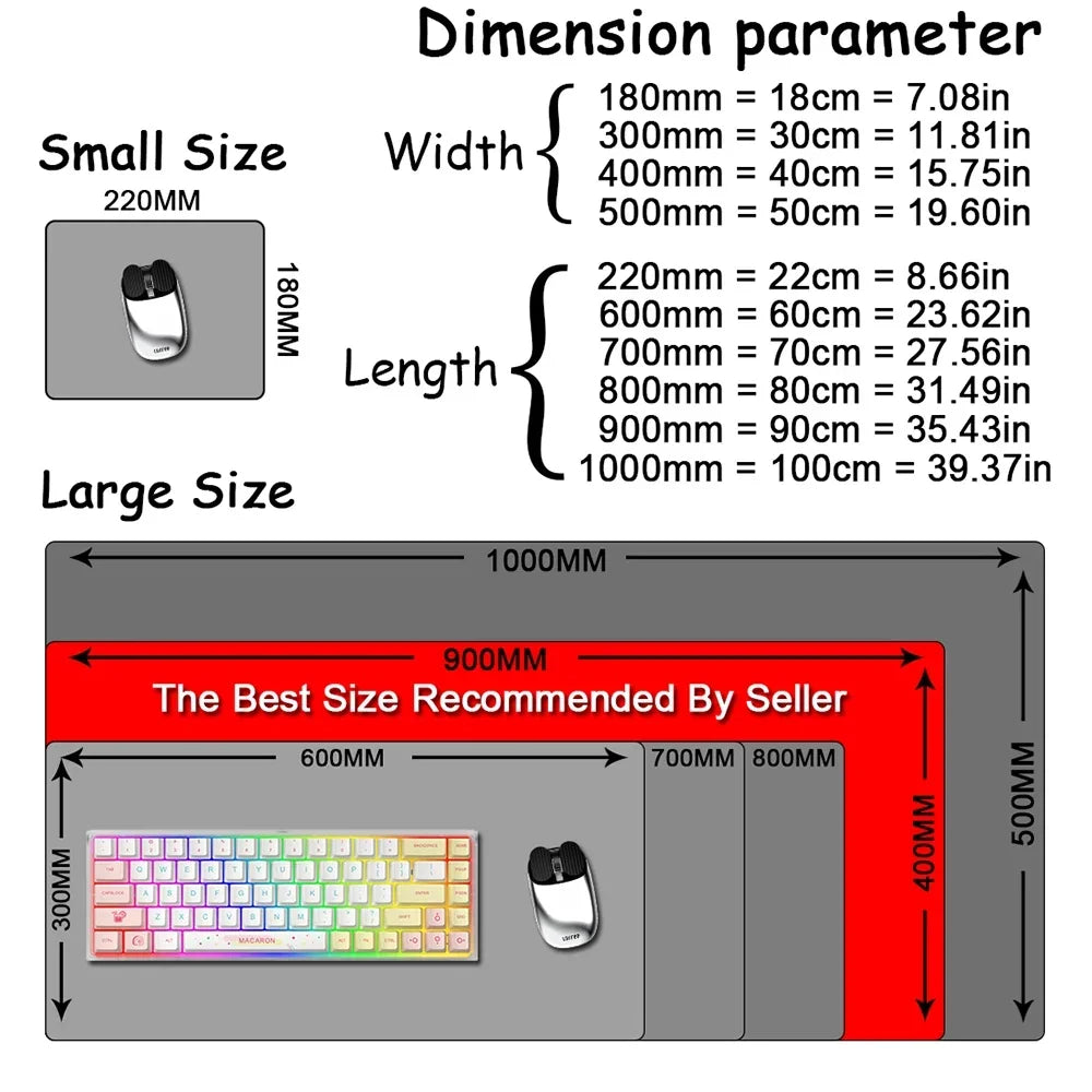 FTVAE Large PU Waterproof Desk Mat