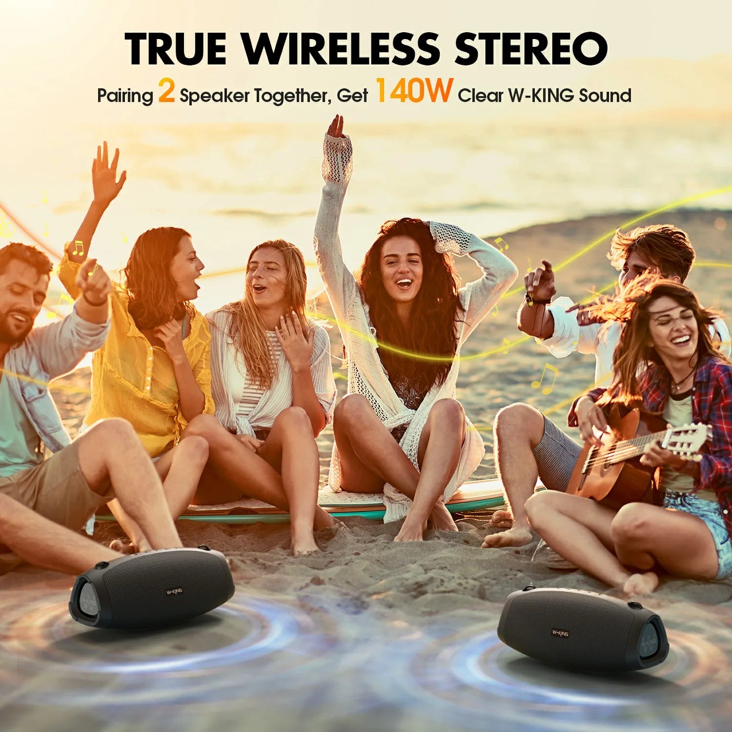 W-KING 70W Portable Bluetooth Boombox