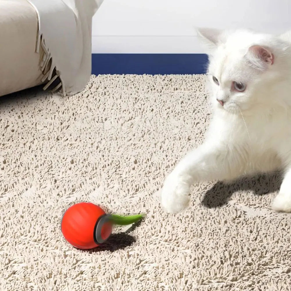 Intelligenter, beweglicher Katzenspielzeugball, wiederaufladbar 