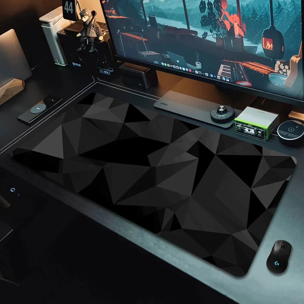 FTVAE Black Rubber Desk Mouse Pad 90x40