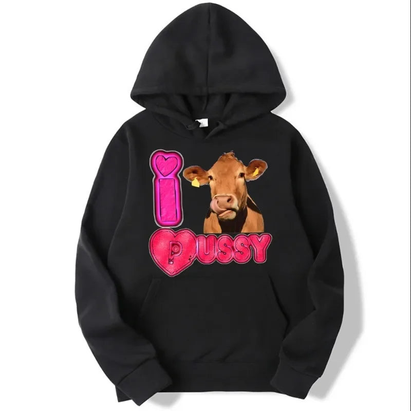 Lockerer Fleece-Hoodie mit New York-Print