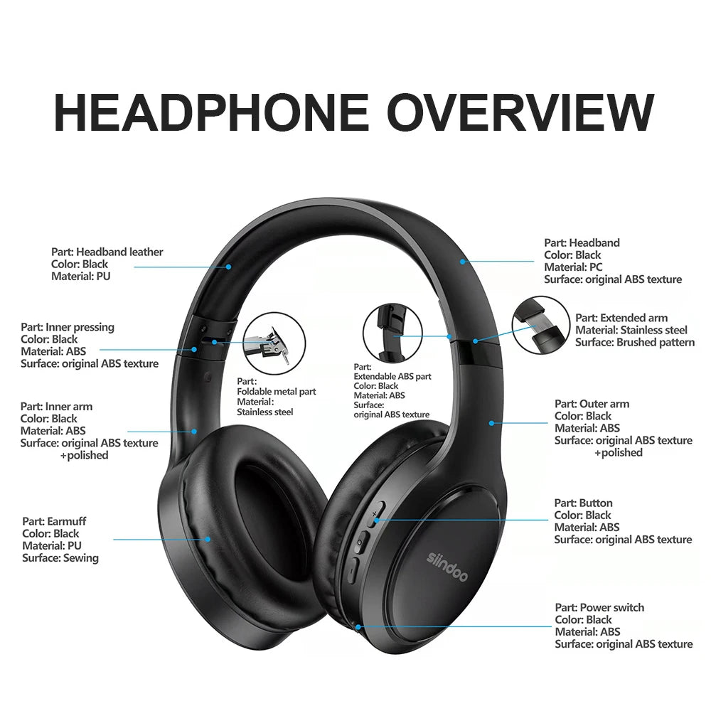 Siindoo JH-919 Wireless Headphones