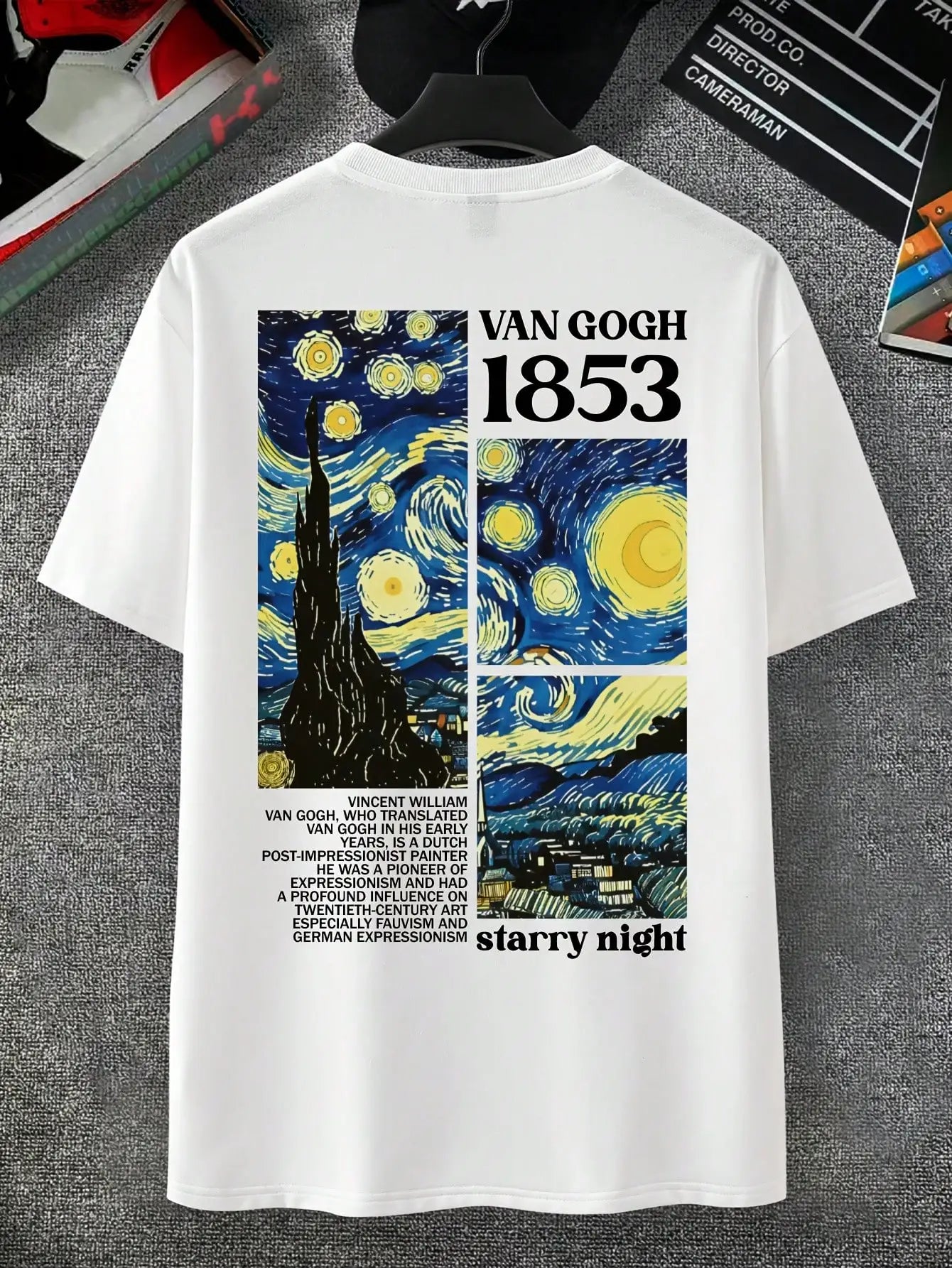 Van Gogh Sternennacht T-Shirt für Herren