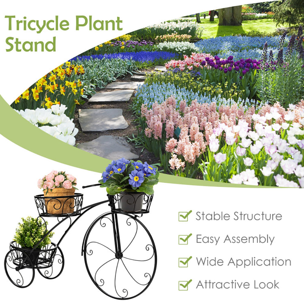 Parisian Style Tricycle Plant Stand