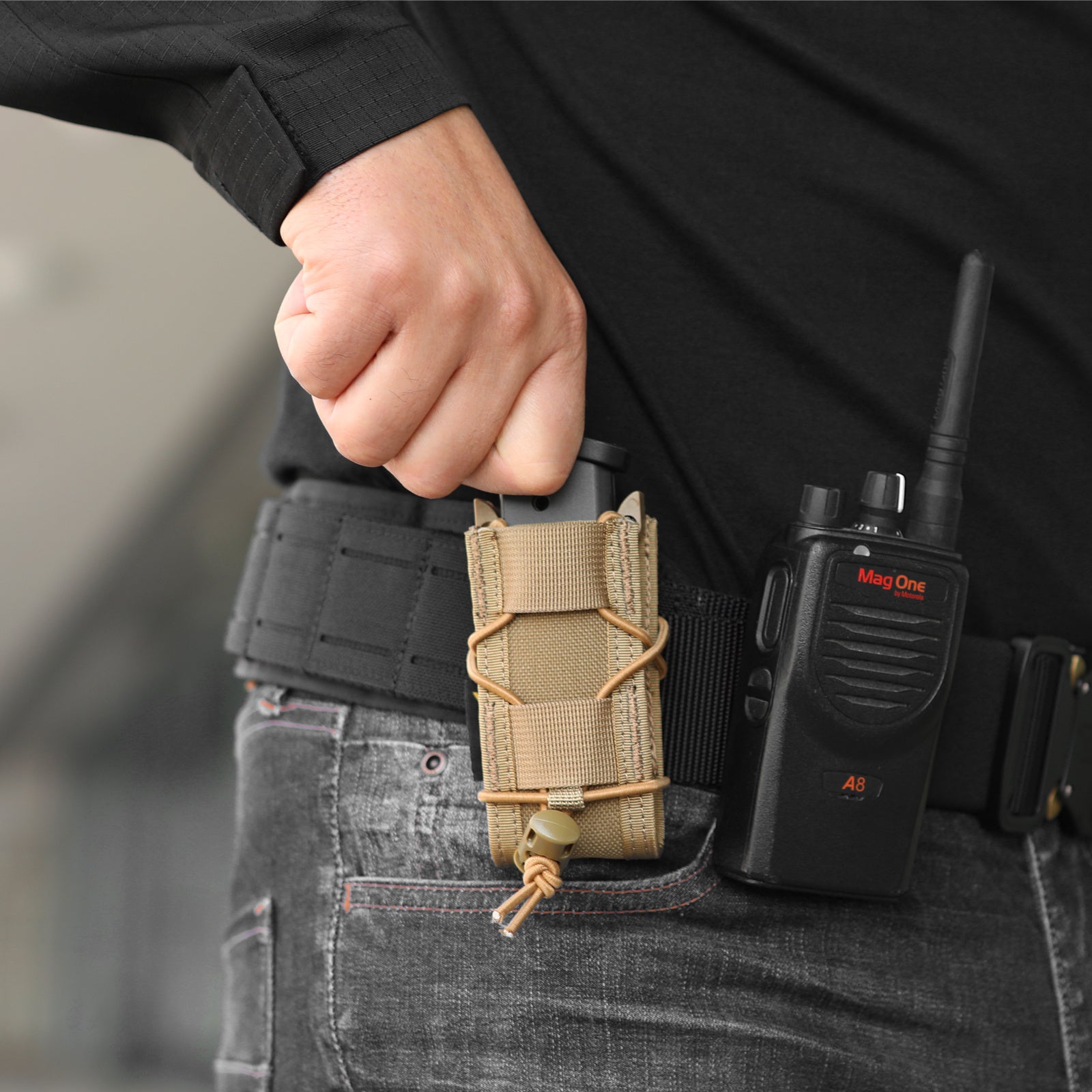 Verstellbare 9-mm-MOLLE-Magazintasche