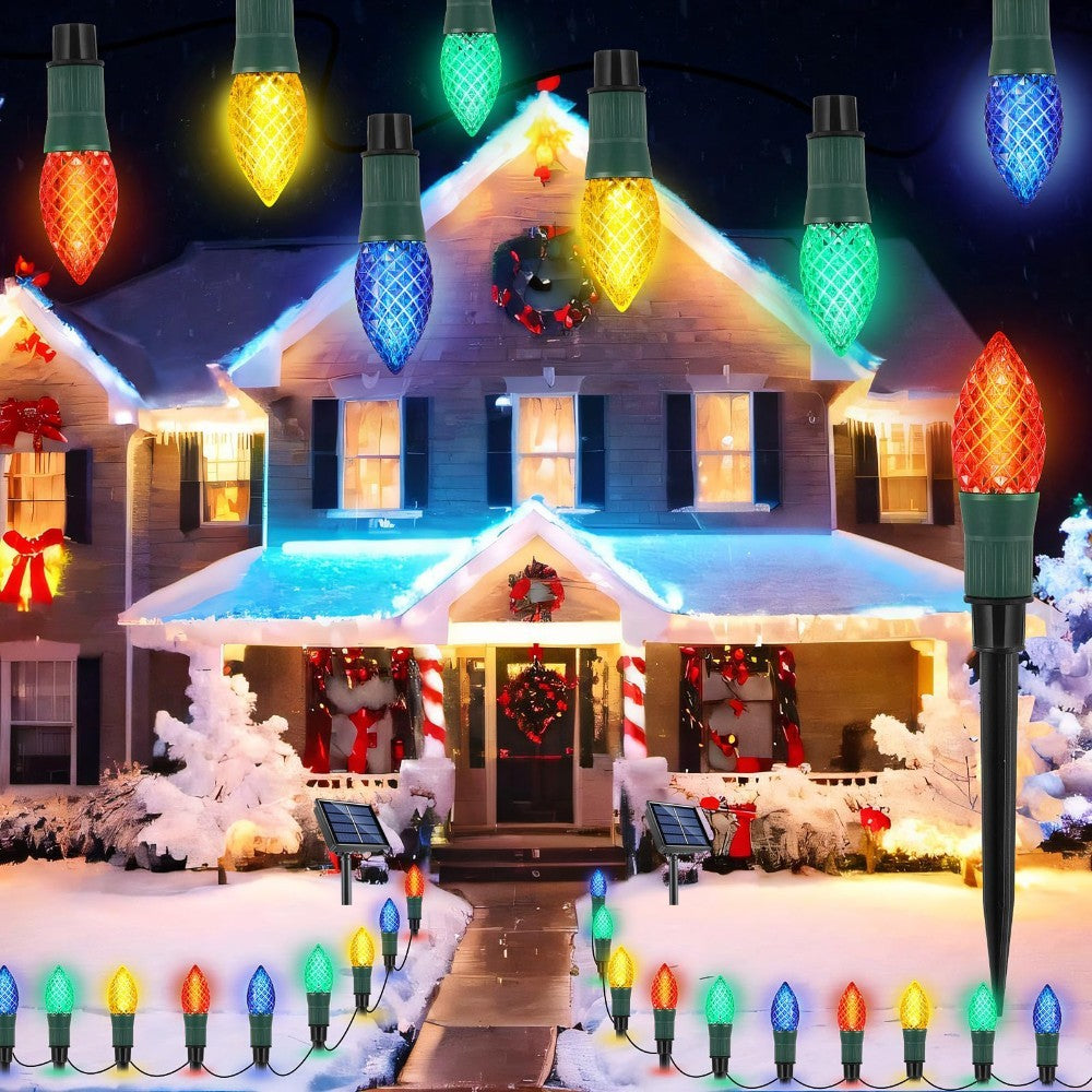 Christmas Solar C9 Strawberry Floor Plug Lights