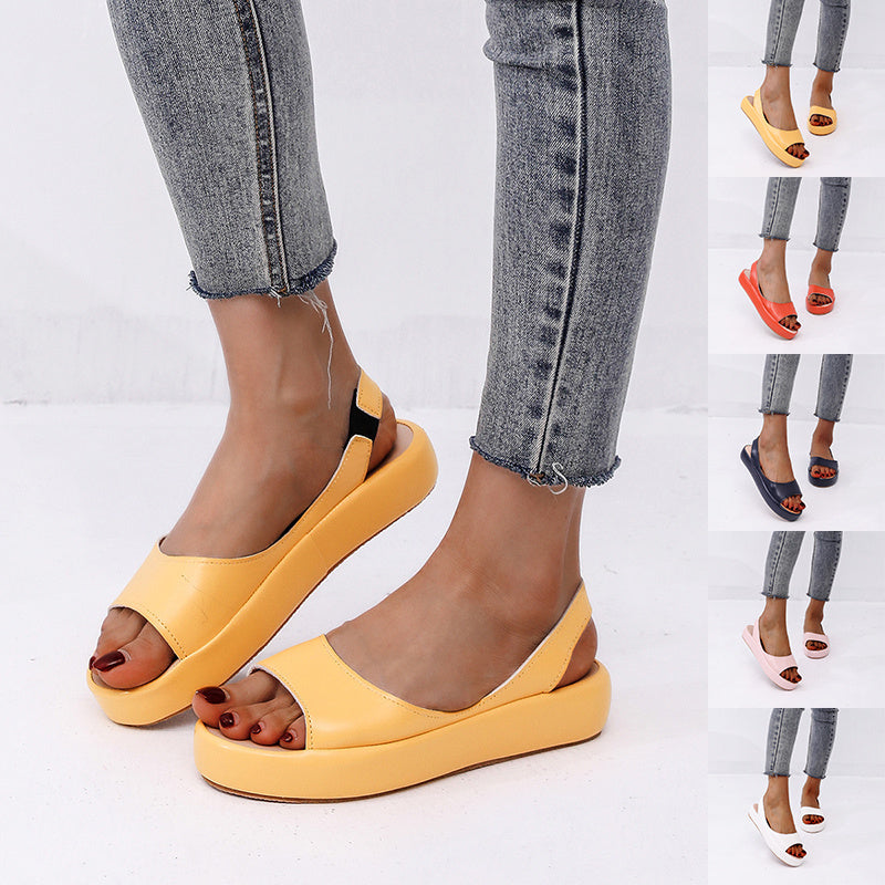 Women’s Fish Mouth Flat Sandals Summer