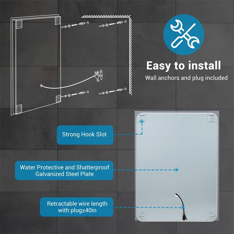 LED Bathroom Mirror with Backlight