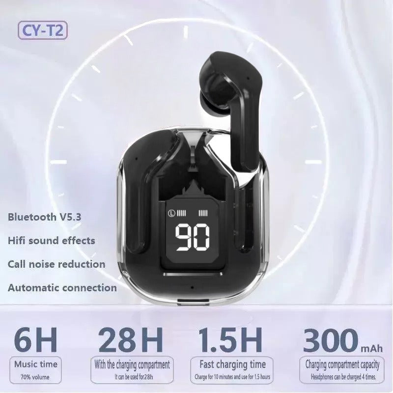 Hi-Fi Bluetooth Headphones LED