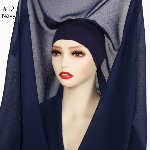 Lazy Chiffon Magnetic Headscarf