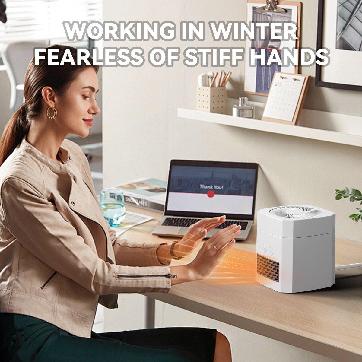 Dual Cooling & Heating Fan for Home Comfort