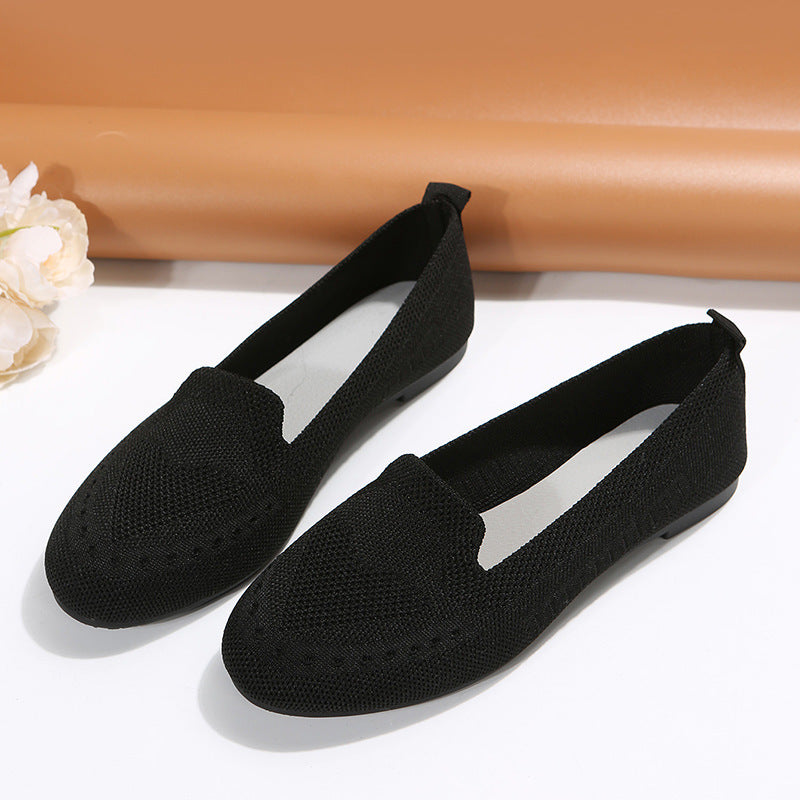Fly Woven Mesh Slip-on Casual Flat Shoes