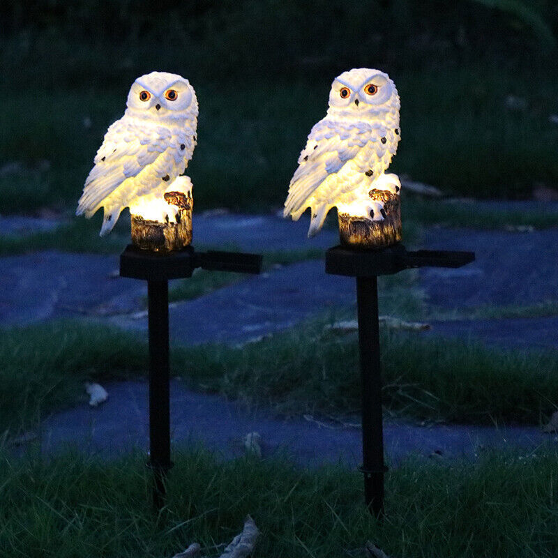 Solar-LED-Licht mit Eulen-Papagei für den Garten und Rasen