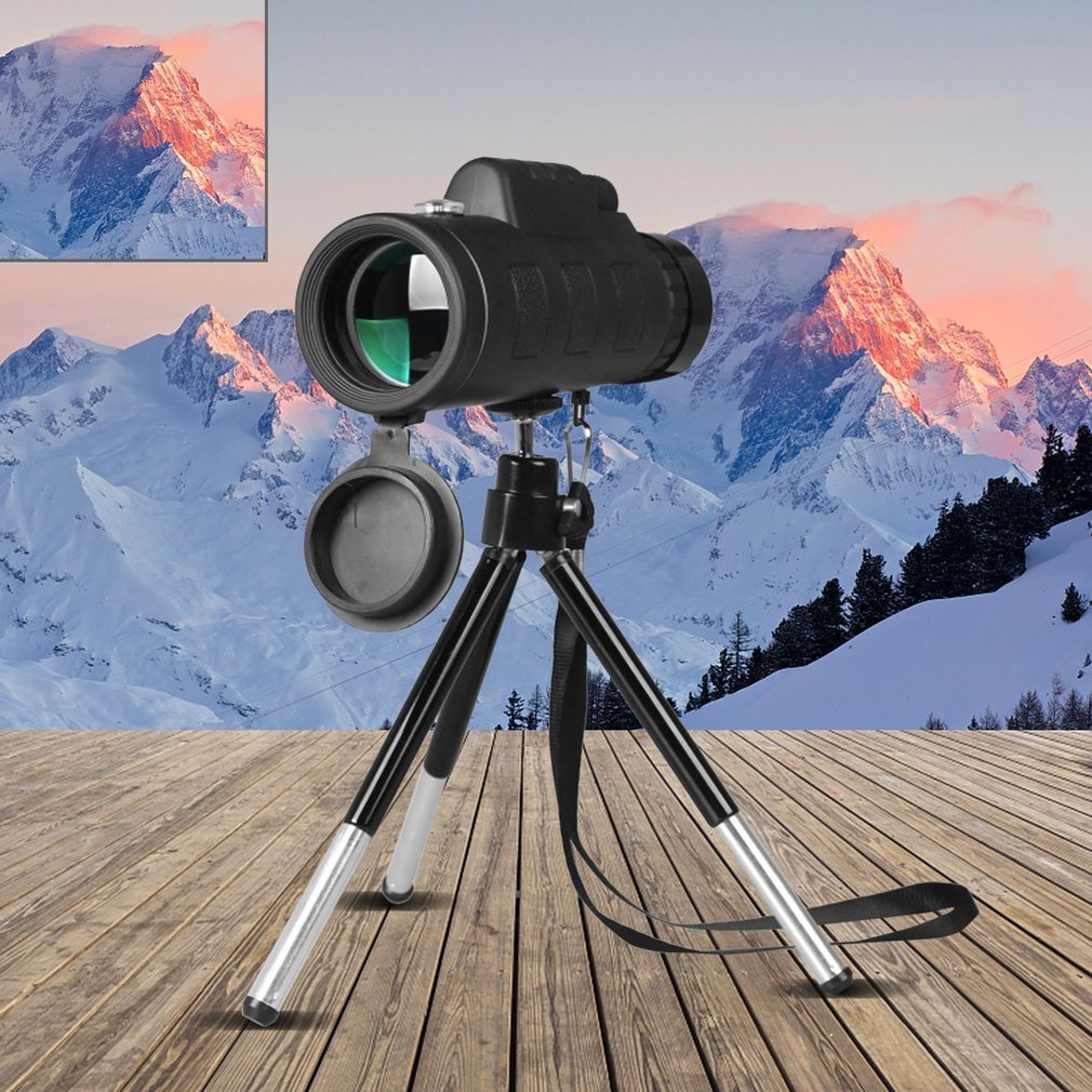 Monokulares Zoom-Teleskop mit Stativ