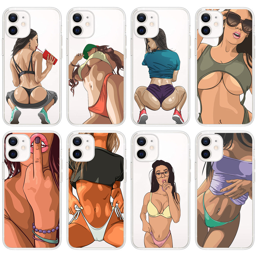 Handyhülle mit Sexy Beauty-Print
