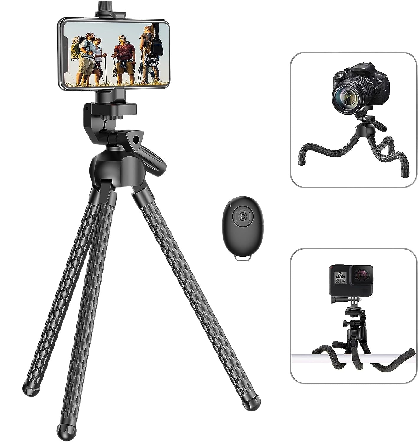 Flexibler Selfie-Stick mit Stativ für Telefone