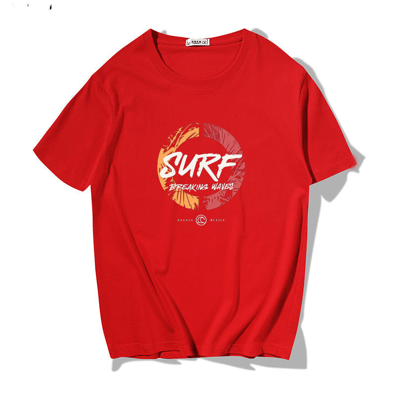 Lockeres Sommer-T-Shirt aus Baumwolle für Herren