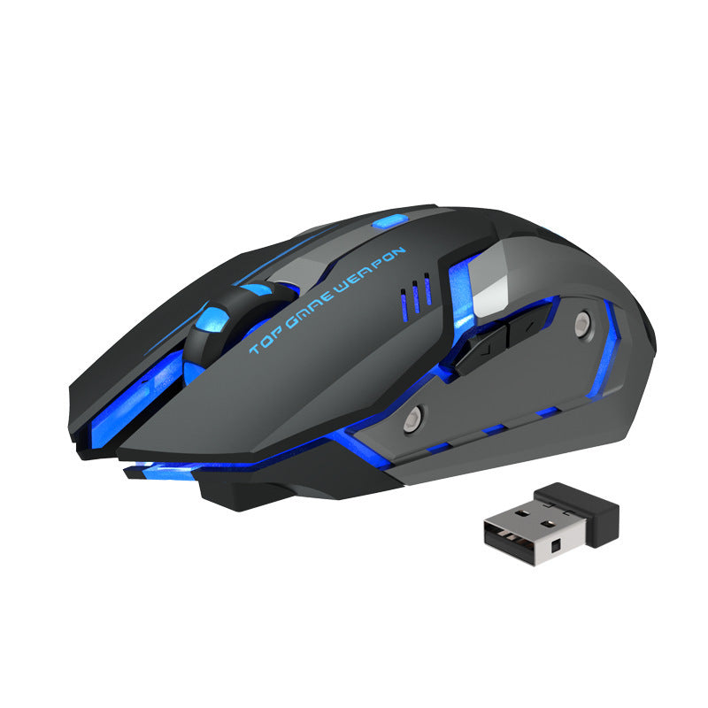 Kabellose, aufladbare, leise Gaming-Maus