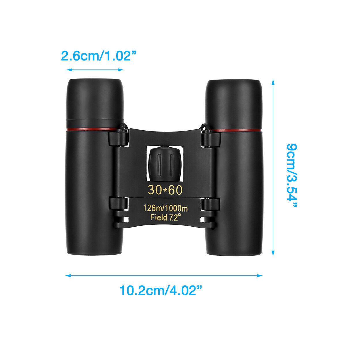 30x60 Kompaktes Faltfernglas