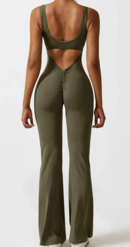 Seamless Hollow Yoga Bodysuit Women