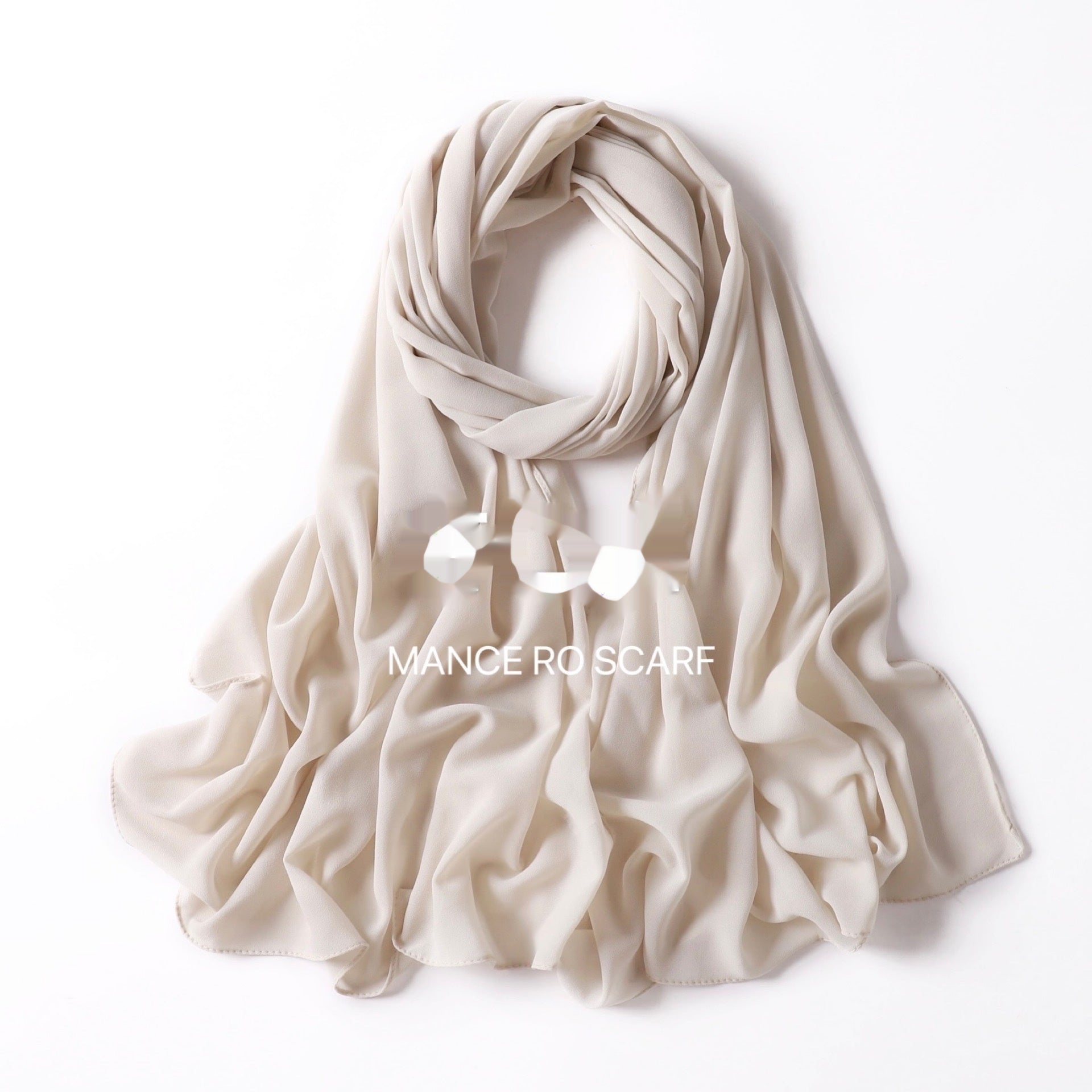Perlen Chiffon Kopftuch Schleier Wickeltuch