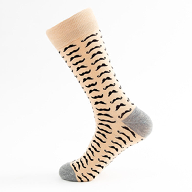Chaussettes mi-mollet décontractées en coton pour hommes