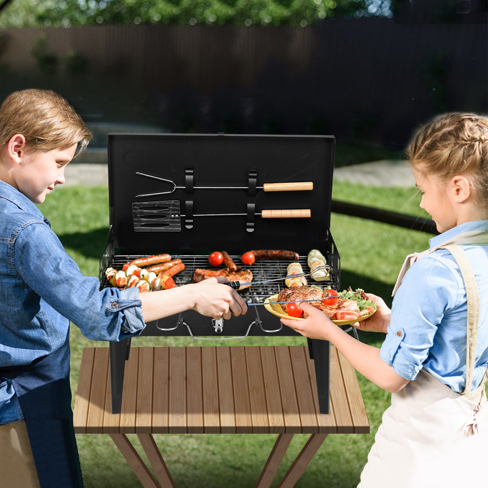Black Square Carbon Oven
