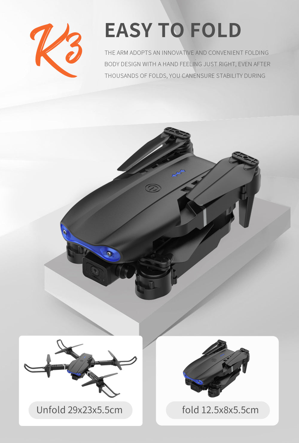 E99 Faltbare Smart-Kameradrohne