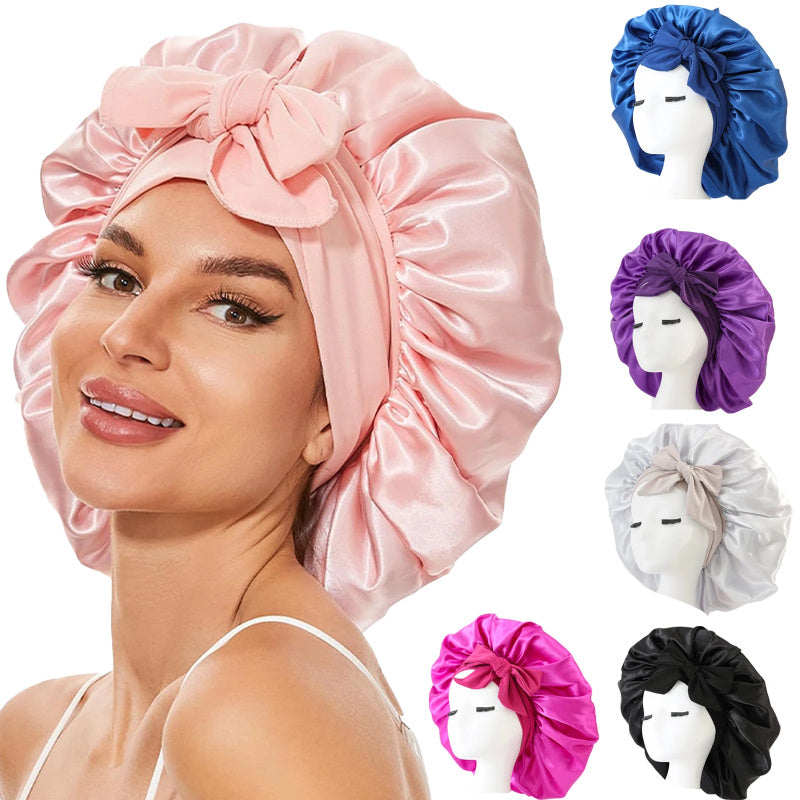 Silk Satin Bonnet for Curly Hair