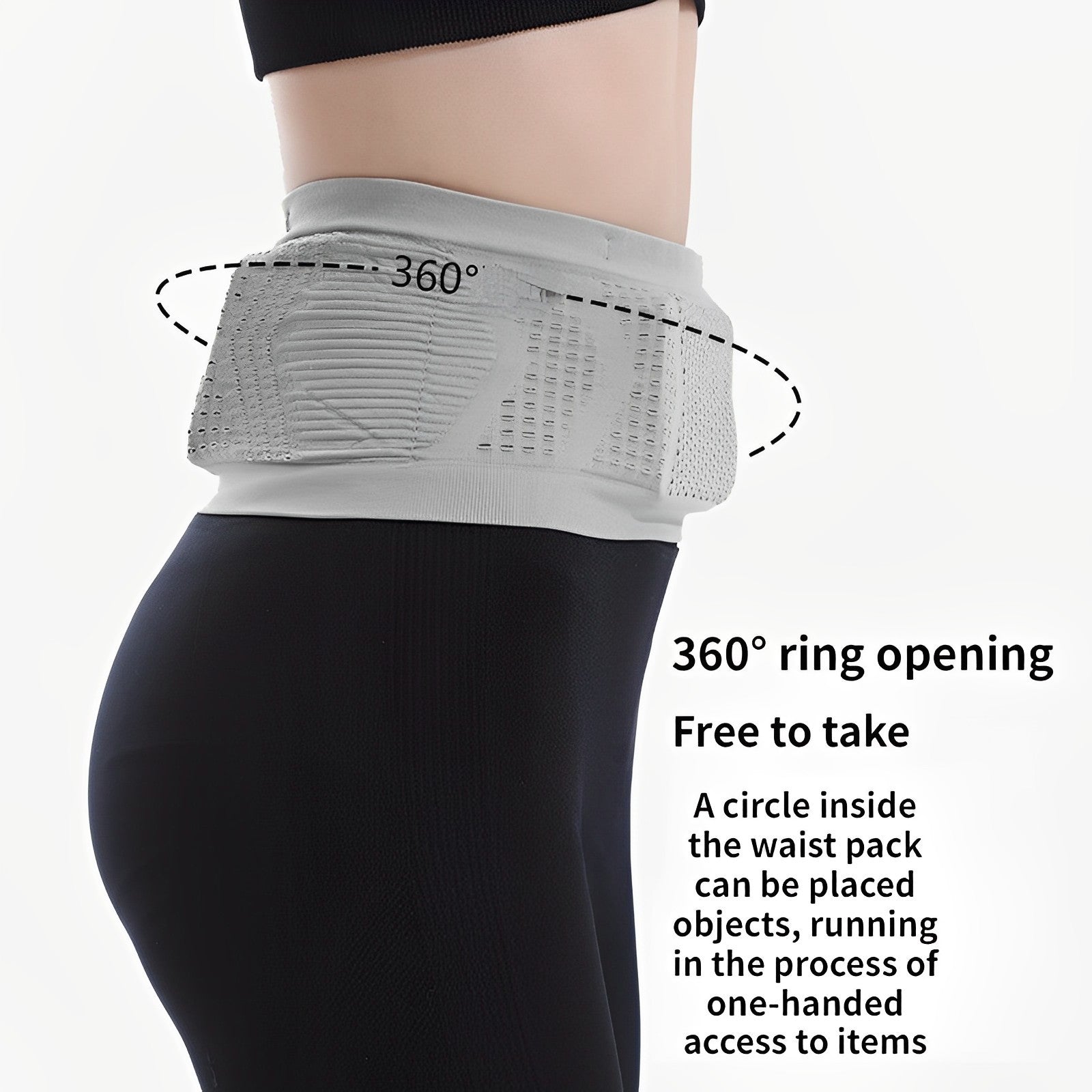 Sac banane invisible FlexFit pour salle de sport