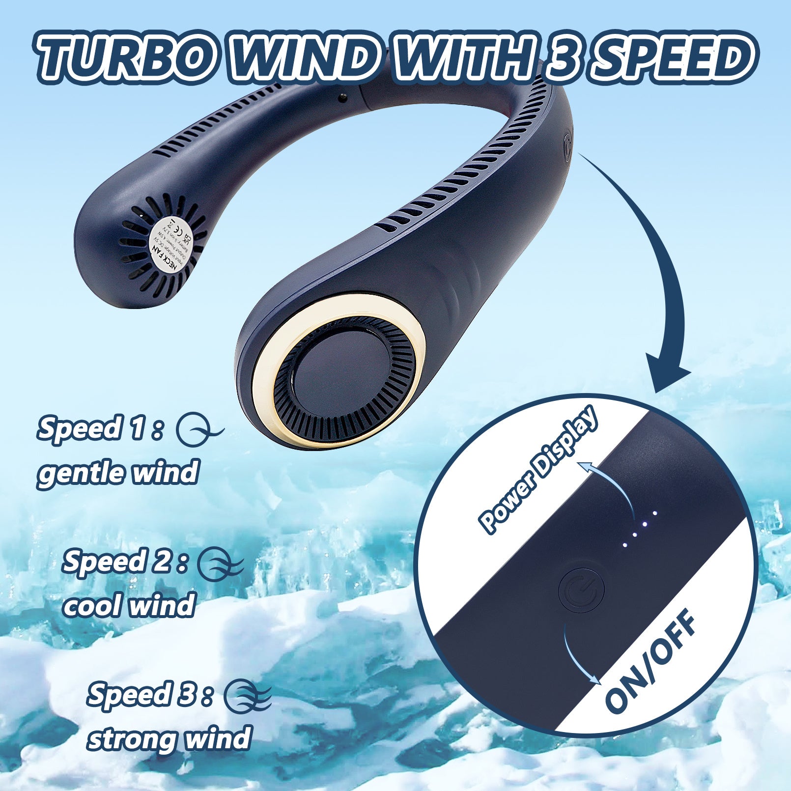 Tragbarer Neckholder-Ventilator – Freihändige Kühlung