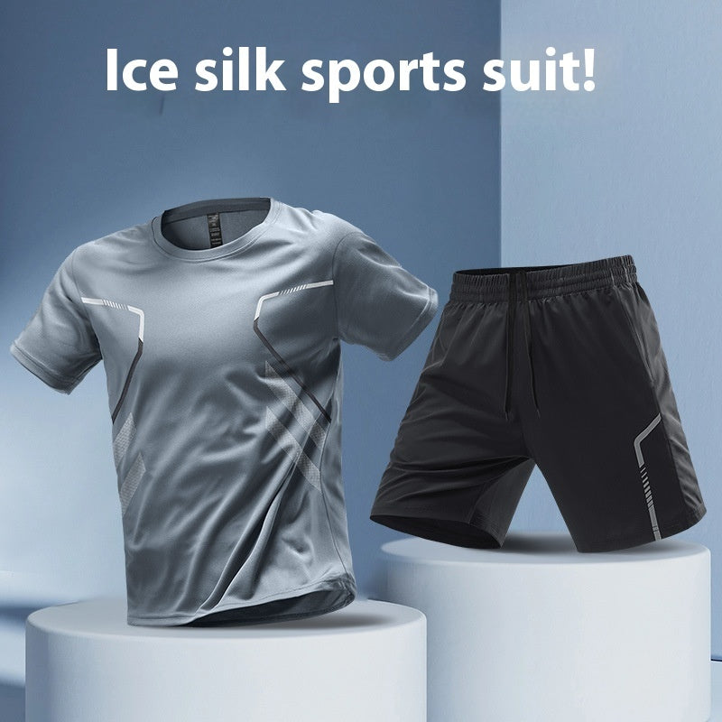 Schnelltrocknendes Colorblock-T-Shirt für Herren