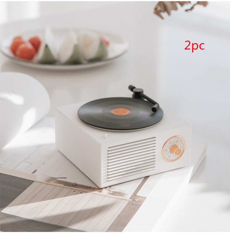 Mini haut-parleur phonographe Bluetooth rétro