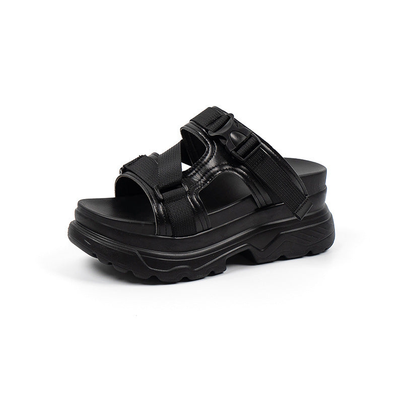 Thick-Soled Buckle Beach Sandals Women