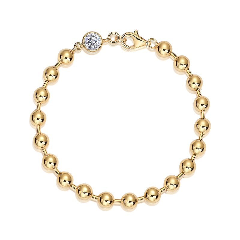 Mossan-Diamant-Armband aus S925-Silber