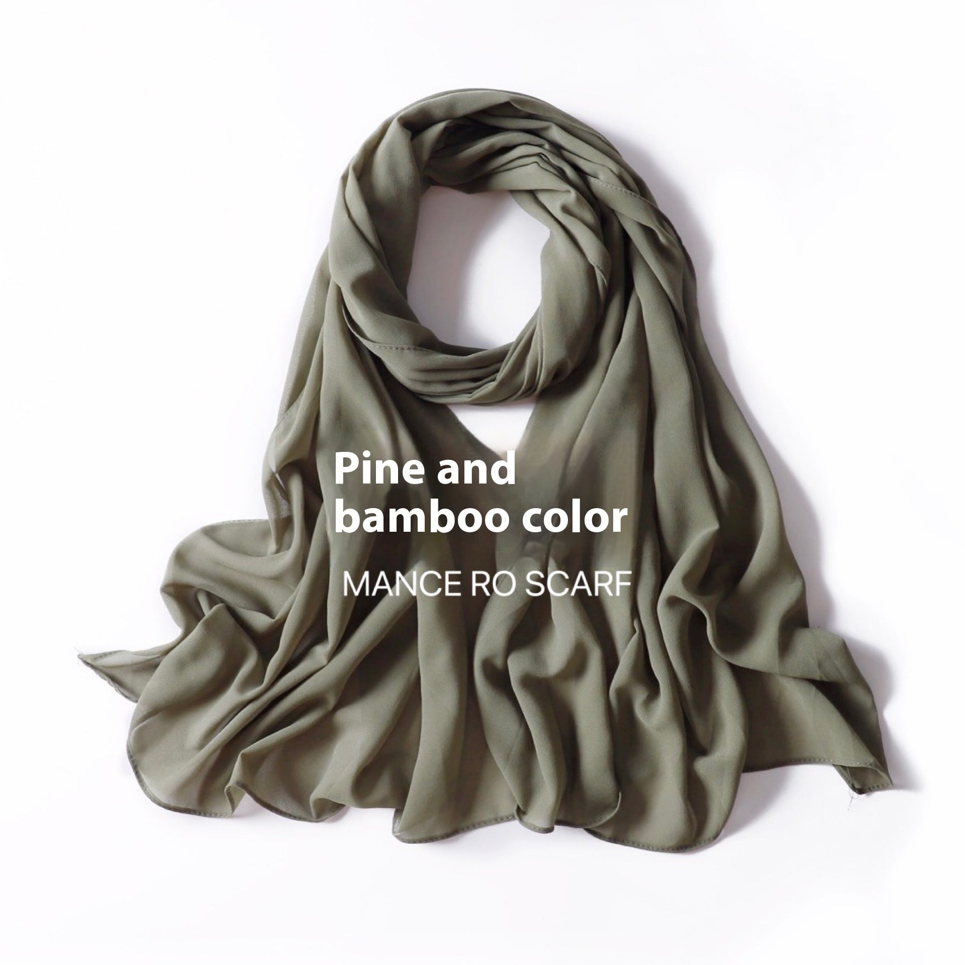 Perlen Chiffon Kopftuch Schleier Wickeltuch